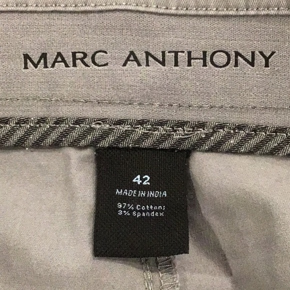 MARC Anthony grey stretch waist shorts sz 42 FLAW - Picture 4 of 7